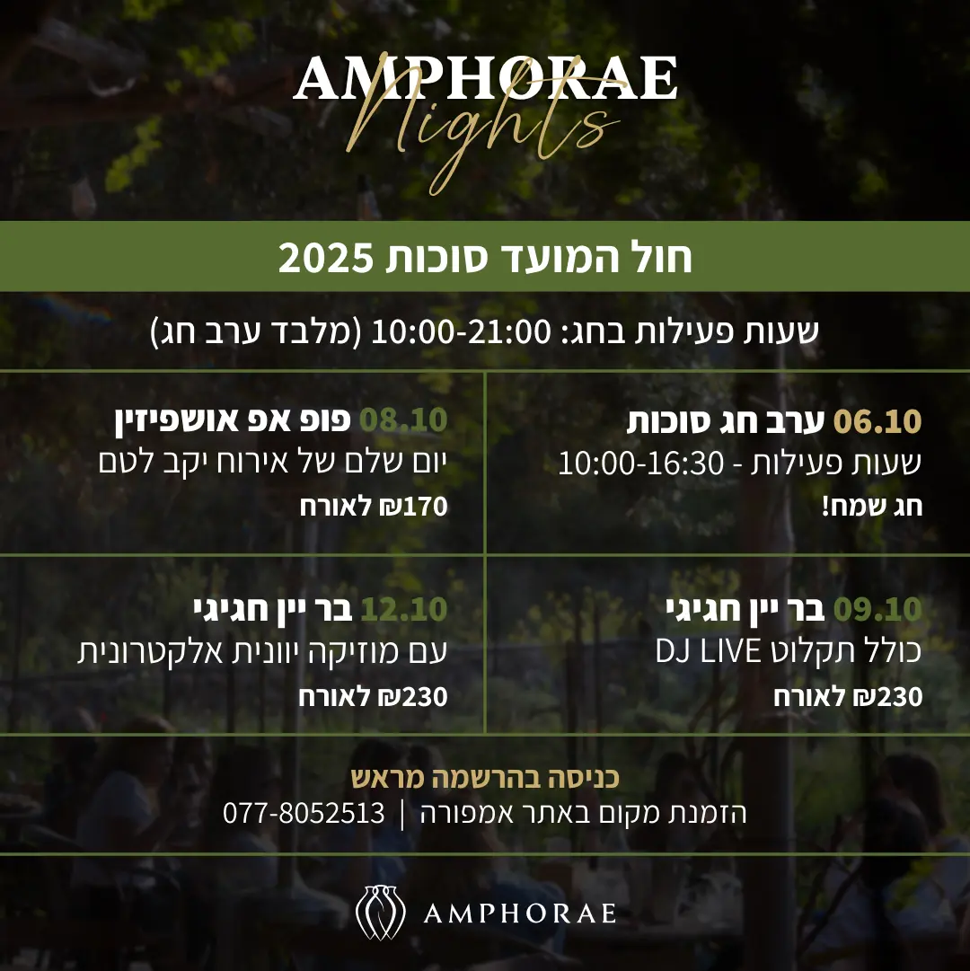 חול המועד סוכות 2025 - פוסט IG